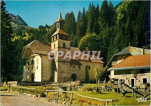 Cartes postales moderne les Contamines Montjoie (1164m) (Haute Savoie) la Chapelle Notre Dame de la Gorge
