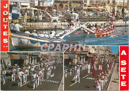Cartes postales moderne Sete (34200 Herault) Jour de Joutes Languedociennes dans le Grand Canal