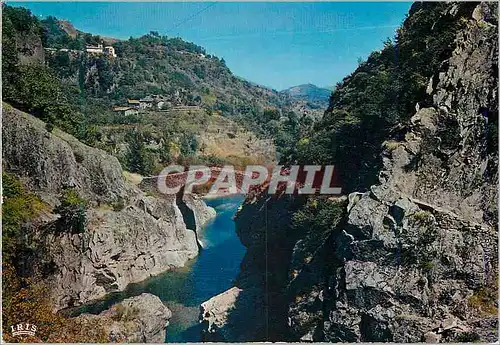 Cartes postales moderne Ardeche Pittoresque Haute Vallee de l'Ardeche le Pont du Diable a Thueyts