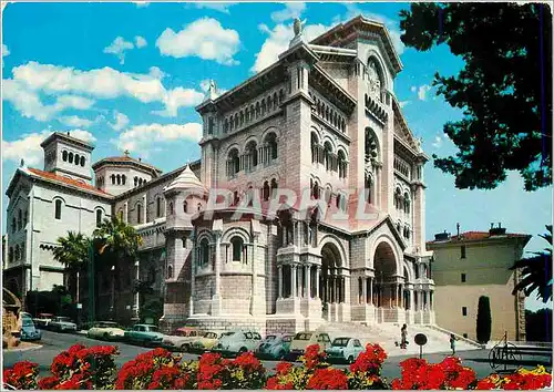 Cartes postales moderne La Principaute de Monaco La Cathedrale