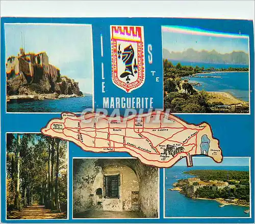 Cartes postales moderne Ile Sainte Marguerite Cannes Le Plan d I Ile