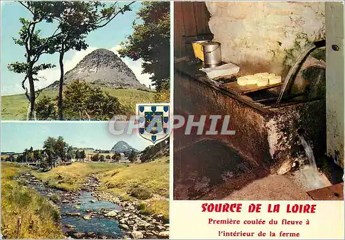 Cartes postales moderne Ardeche Pittoresque Mont Gerbier de Jonc Ferme de La Loire