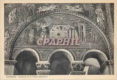 Moderne Karte Ravenna Basilica di S Vitale Mosaico