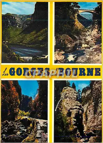 Moderne Karte Les Gorges de la Bourne Vercors