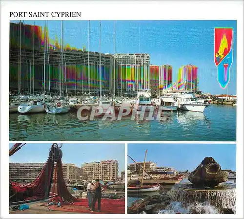 Cartes postales moderne Port Saint Cyprien Bateaux
