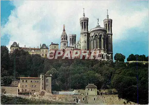 Cartes postales moderne Lyon La Basilique de Fourviere