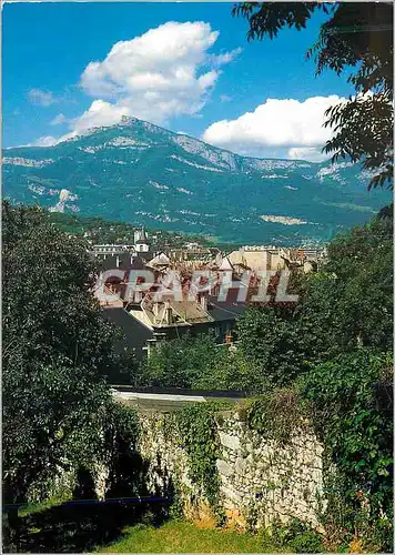 Moderne Karte Chambery Savoie Vue partielle de la ville Le Nivolet