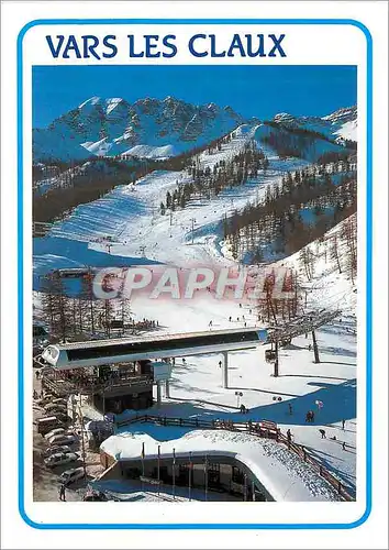 Moderne Karte Vars les Claux Hautes Alpes Le depart du telecabine de Chabrieres