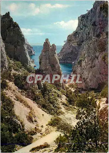 Moderne Karte Cassis sur Mer Calanque d en Vau