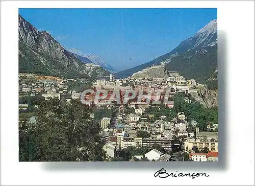 Moderne Karte Briancon Htes Alpes France La ville la plus haute d Europe Vue generale