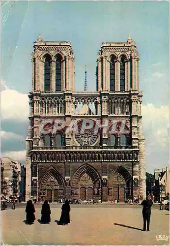 Cartes postales moderne Paris Notre Dame La Facade