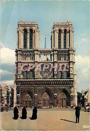 Moderne Karte Paris Notre Dame La Facade