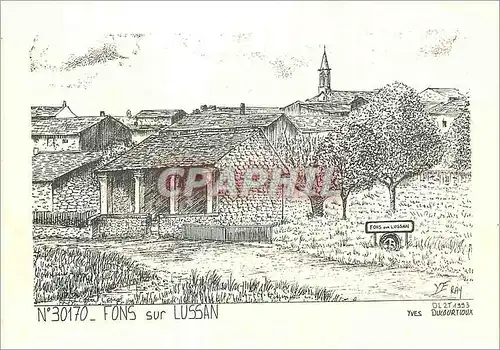 Cartes postales moderne Fons sur Lussan
