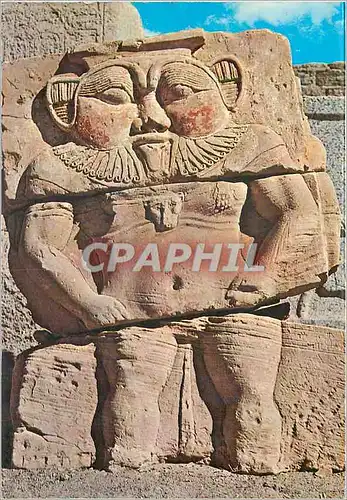 Cartes postales moderne Egypt Statue du Dieu Bes