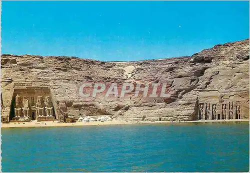 Cartes postales moderne Abu Simbel Les deux temples creuses dans le roc