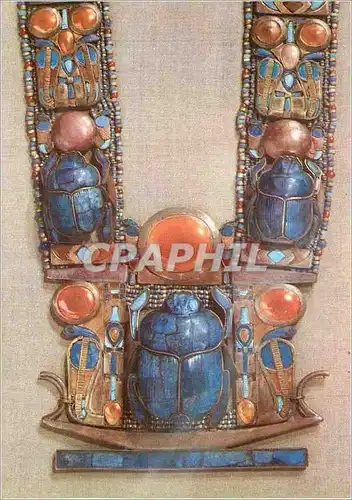 Cartes postales moderne Toutankhamon Collier aux scarabies