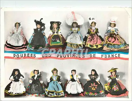 Moderne Karte Poupees des Provinces de France
