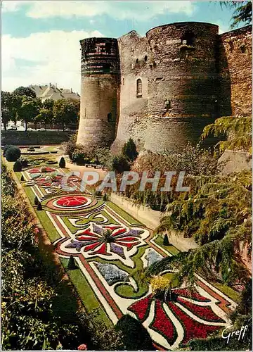 Cartes postales moderne Angers Maine et Loire Le chateau et les jardins