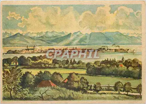 Cartes postales moderne Gebhard Braun Bodenseeladschaft bei Lindau