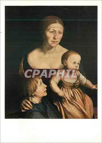Cartes postales moderne Hans Holbein Holbeins Frau mit den beiden alteren Kinderne