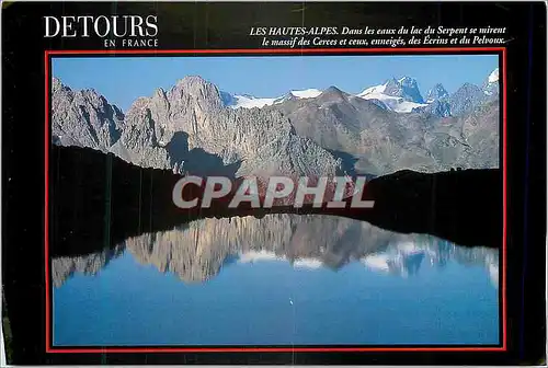 Moderne Karte Detours en France Les Hautes Alpes