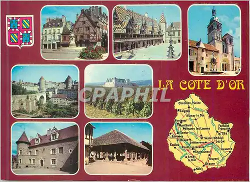 Cartes postales moderne La Cote d Or Dijon Beaune Saulieu Semur en Auxois le Clos de Vougeot Arnau le Duc Nolay