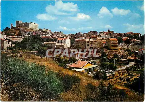 Cartes postales moderne Greoux les Bains Basses Alpes La Ville dominee par le Chateau des Templiers