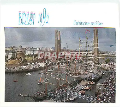 Cartes postales moderne Brest Fetes du Patrimoine maritime organisees par le Chasse Maree la ville de Brest Bateaux