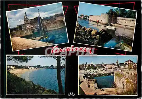 Cartes postales moderne Concarneau La Ville Close les filets bleus Plage des Sables Blancs Vue generale