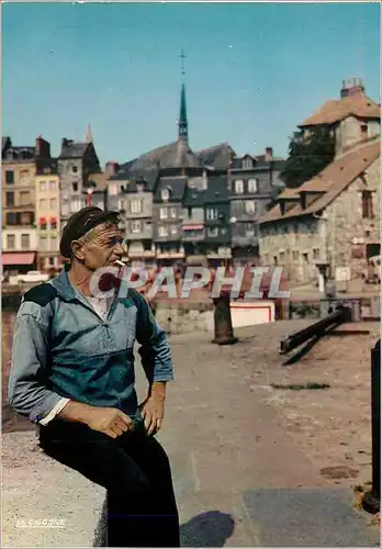 Moderne Karte Honfleur Calvados Le coin du Pecheur