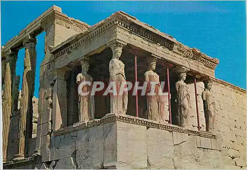 Moderne Karte Athenes Les Caryatides