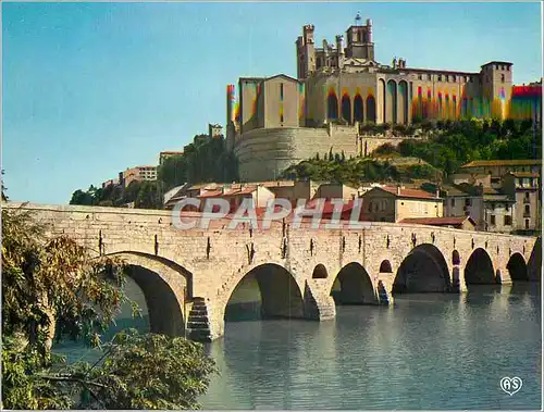 Cartes postales moderne Beziers Herault Vue panoramique sur la Cathedrale