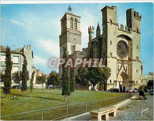 Moderne Karte Beziers Herault La Cathedrale Saint Nazaire