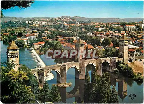 Cartes postales moderne Cahors Lot Vue panoramique sur la Ville et le Pont Valentre