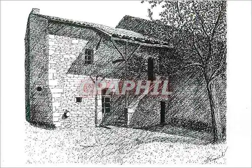 Cartes postales moderne Maison a ballet Tusson Charente Dessin de Marie Sylvie Coquillaud