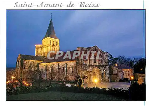 Moderne Karte Saint Amant de Boixe Charente L eglise ancienne dependance d une abbaye