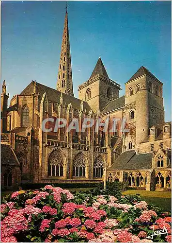 Cartes postales moderne Treguier La cathedrale et le cloitre