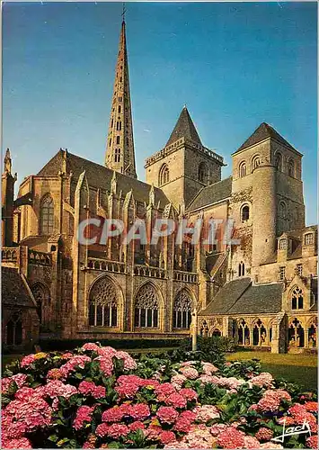 Moderne Karte Treguier La cathedrale et le cloitre