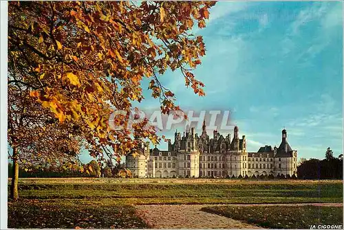 Moderne Karte Chambord Loir et Cher Le chateau