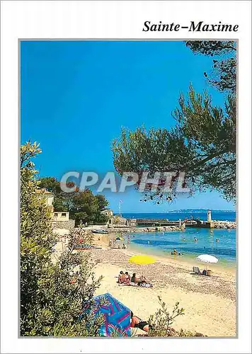 Cartes postales moderne Sainte Maxime Var Plage de la Cigale