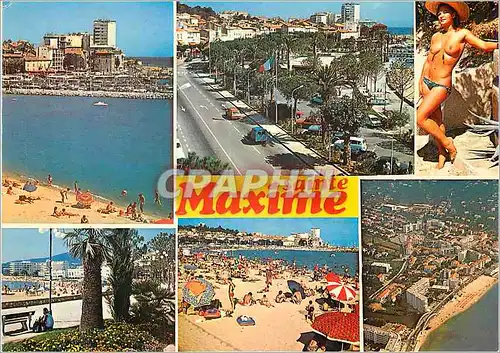 Moderne Karte Souvenir de Sainte Maxime