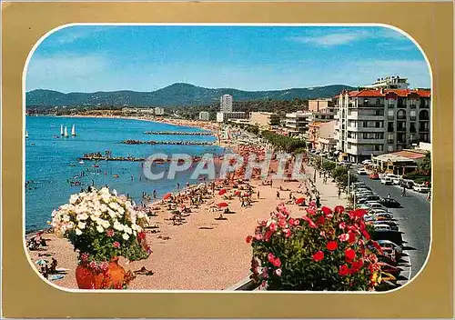 Cartes postales moderne Le Lavandou Var La plage et le boulevard du Front de Mer