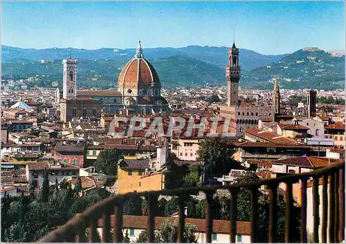 Cartes postales moderne Firenze Panorama du jardin de Boboli