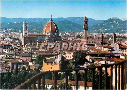 Moderne Karte Firenze Panorama du jardin de Boboli