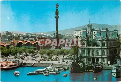 Moderne Karte Barcelona Colomb sur la Porte de la Paix