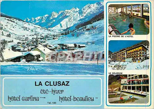 Cartes postales moderne La Clusaz Hte Savoie France Sa piscine Son solarium
