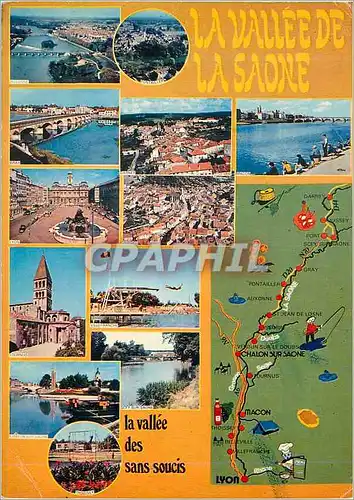 Cartes postales moderne La Vallee de la Saone  Vallee des sans soucis Peche