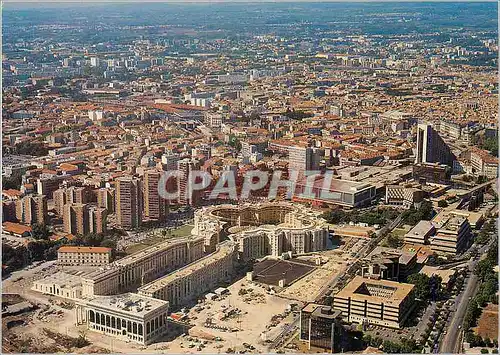 Cartes postales moderne Montpellier Vue panoramiauq du quartier Antigone d inspiration occitane mediterraneenne