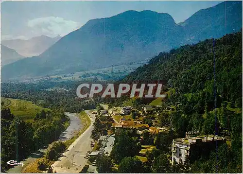 Moderne Karte La Lechere les Bains Savoie Vue generale