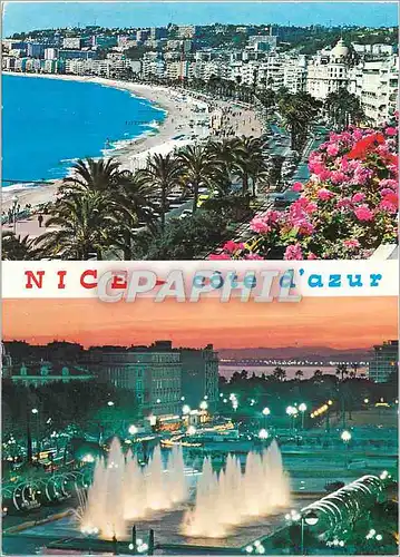 Cartes postales moderne Nice Alpes Maritimes La Promenade des Anglais Les jardins du Paillon